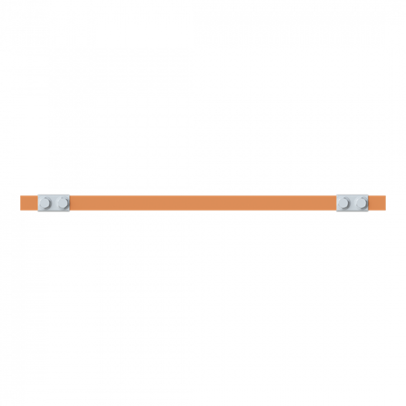 ABB STRIEBEL & JOHN ZX2331 CU-Schiene 20x5 mm, L: 43+404+43, Kupferschiene, lose Lieferung