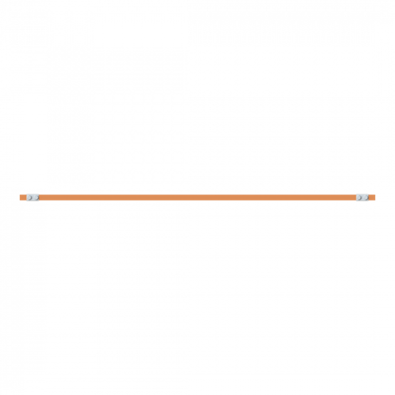 ABB STRIEBEL & JOHN ZX2334 CU-Schiene 20x5 mm, L: 43+1154+43, Kupferschiene, lose Lieferung