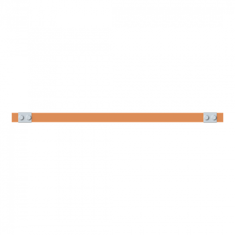 ABB STRIEBEL & JOHN ZX2338 CU-Schiene 30x5 mm, L: 43+595+43, Kupferschiene, lose Lieferung