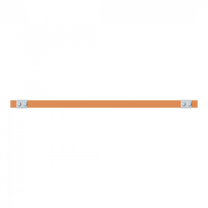 ABB STRIEBEL & JOHN ZX2344 CU-Schiene 30x5 mm, L: 43+654+43, Kupferschiene, lose Lieferung