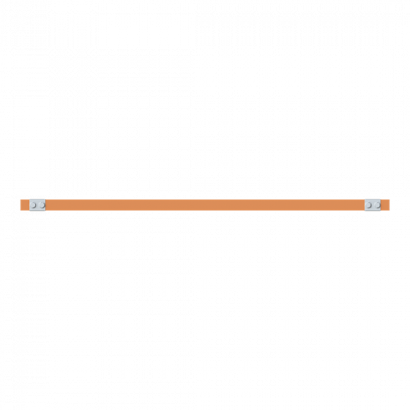 ABB STRIEBEL & JOHN ZX2345 CU-Schiene 30x5 mm, L: 43+904+43, Kupferschiene, lose Lieferung