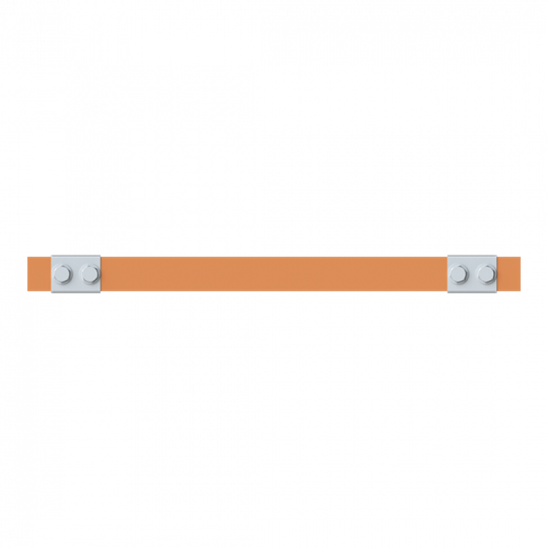 ABB STRIEBEL & JOHN ZX2349 CU-Schiene 30x10 mm, L: 43+345+43, Kupferschiene, lose Lieferung