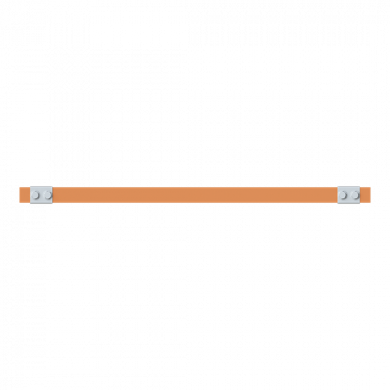 ABB STRIEBEL & JOHN ZX2350 CU-Schiene 30x10 mm, L: 43+595+43, Kupferschiene, lose Lieferung