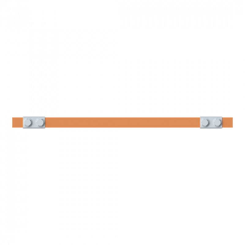 ABB STRIEBEL & JOHN ZXM2325 CU-Schiene 20x5 mm, L: 43+345+43, Kupferschiene, montiert