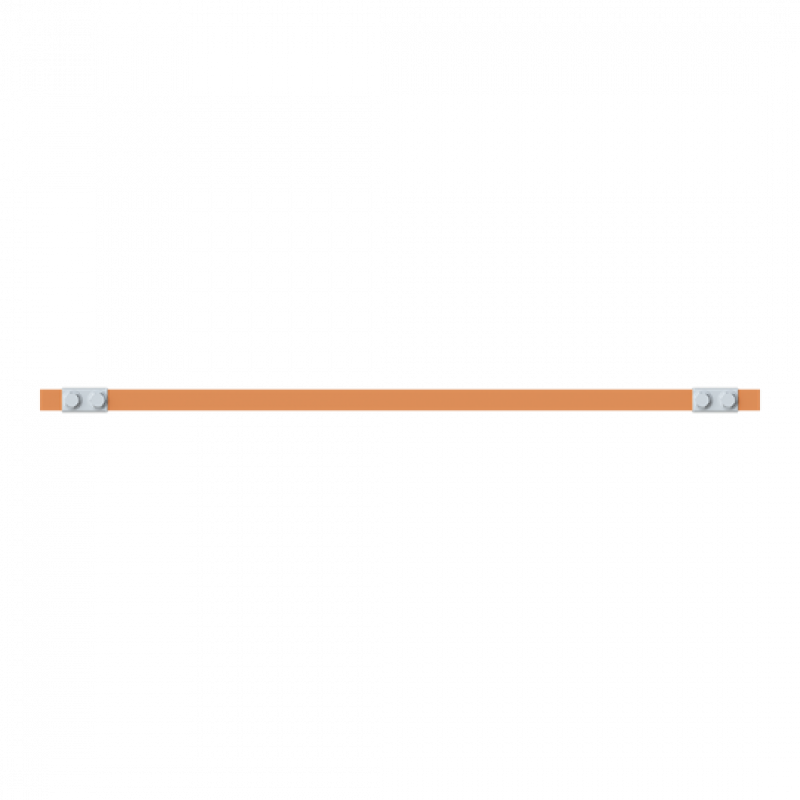 ABB STRIEBEL & JOHN ZXM2326 CU-Schiene 20x5 mm, L: 43+595+43, Kupferschiene, montiert