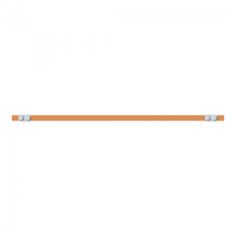 ABB STRIEBEL & JOHN ZXM2332 CU-Schiene 20x5 mm, L: 43+654+43, Kupferschiene, montiert