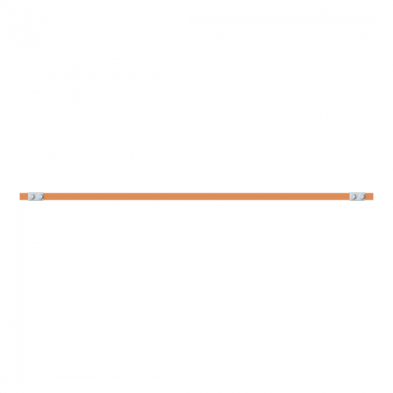 ABB STRIEBEL & JOHN ZXM2333 CU-Schiene 20x5 mm, L: 43+904+43, Kupferschiene, montiert