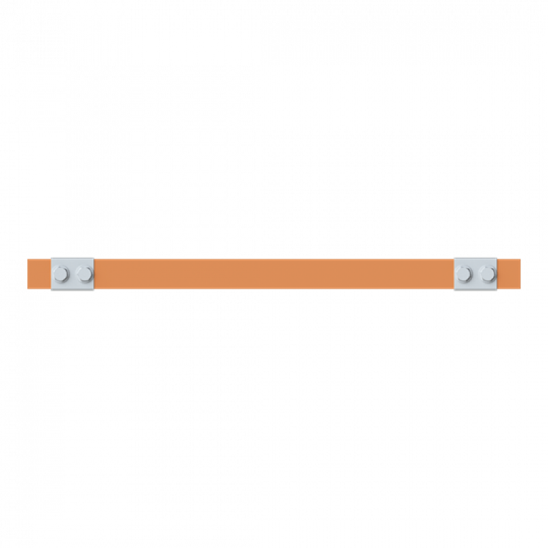 ABB STRIEBEL & JOHN ZXM2343 CU-Schiene 30x5 mm, L: 43+404+43, Kupferschiene, montiert