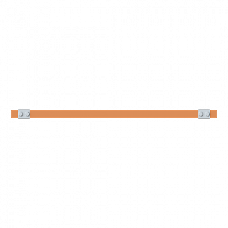 ABB STRIEBEL & JOHN ZXM2344 CU-Schiene 30x5 mm, L: 43+654+43, Kupferschiene, montiert