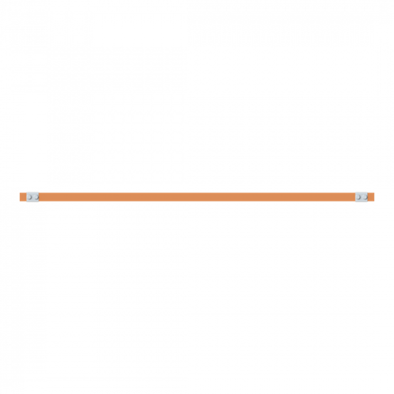 ABB STRIEBEL & JOHN ZXM2346 CU-Schiene 30x5 mm, L: 43+1154+43, Kupferschiene, montiert