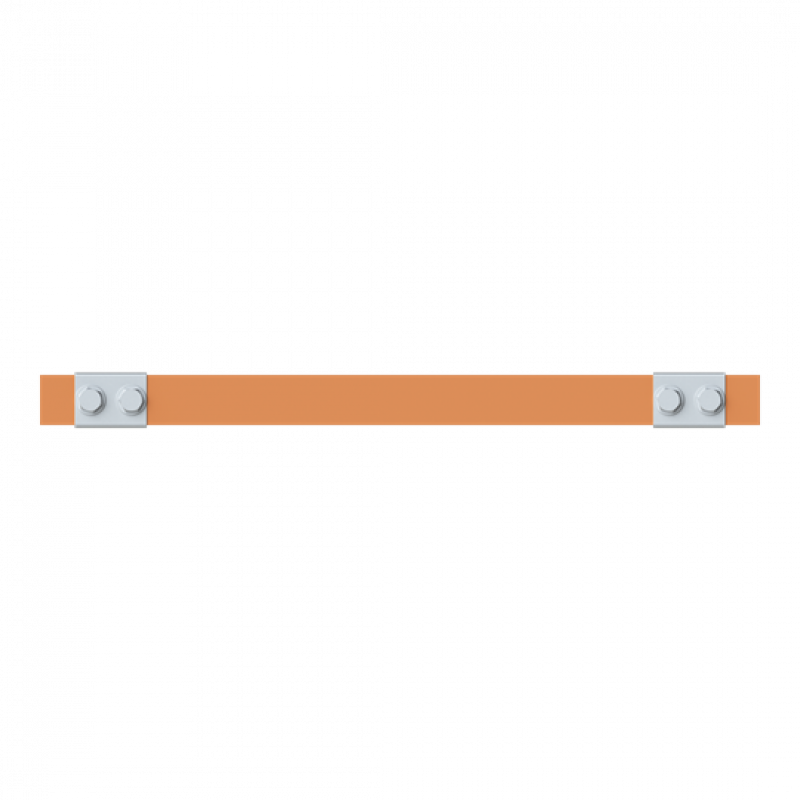 ABB STRIEBEL & JOHN ZXM2349 CU-Schiene 30x10 mm, L: 43+345+43, Kupferschiene, montiert