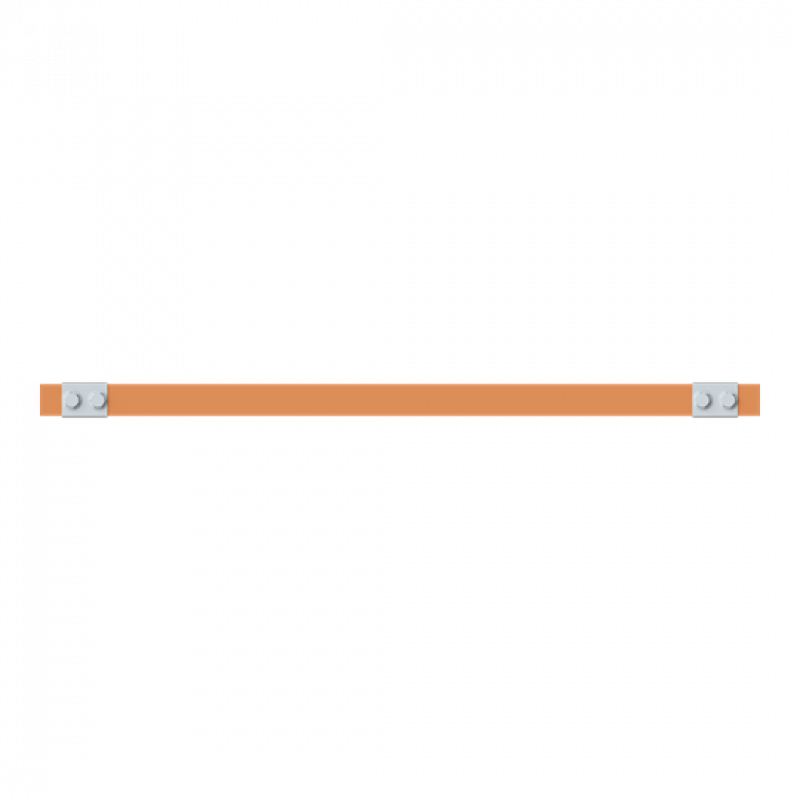 ABB STRIEBEL & JOHN ZXM2350 CU-Schiene 30x10 mm, L: 43+595+43, Kupferschiene, montiert