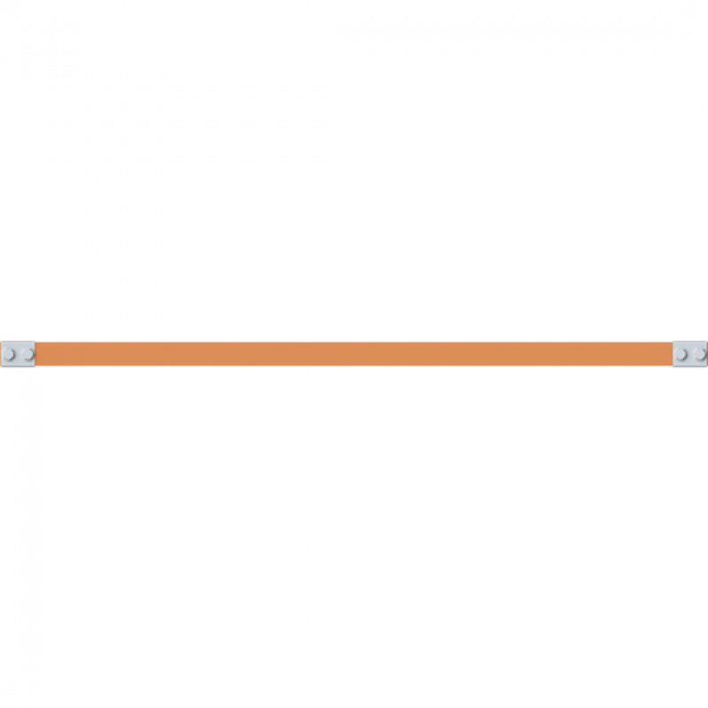 ABB STRIEBEL & JOHN ZXM2351 CU-Schiene 30x10 mm, L: 43+845+43, Kupferschiene, montiert