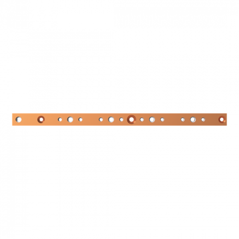 ABB STRIEBEL & JOHN ZX2521 CU-Schiene 30x10 mm, L:524mm, Kupferschiene, lose Lieferung