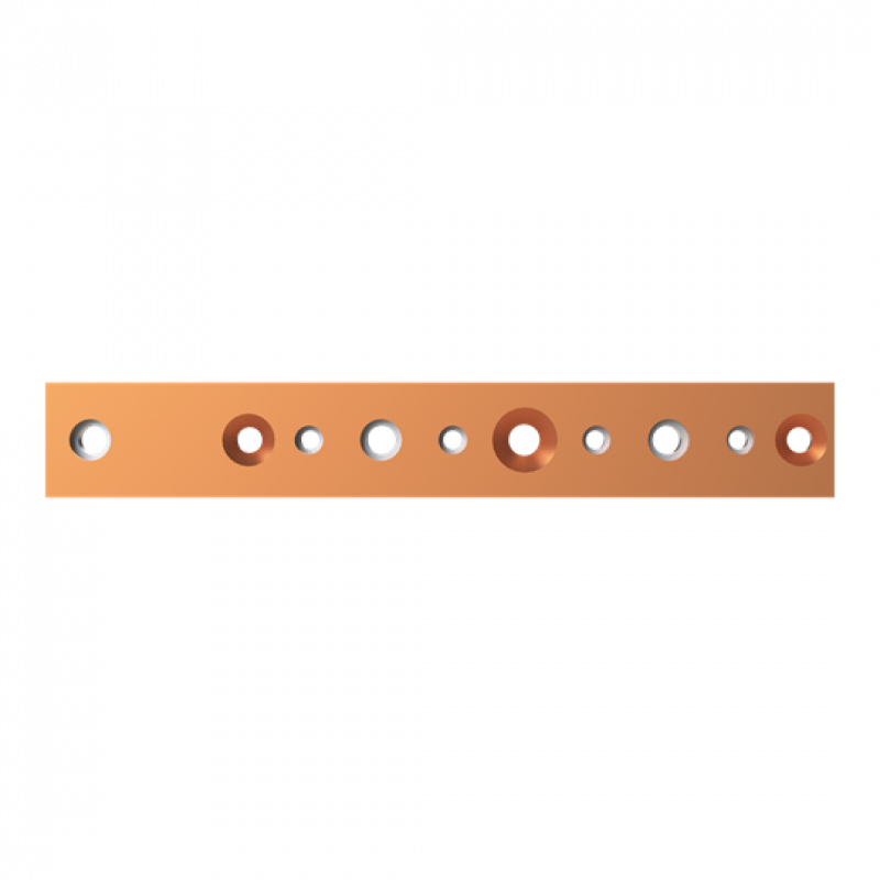 ABB STRIEBEL & JOHN ZX2525 CU-Schiene 40x10 mm, L:274mm, Kupferschiene, lose Lieferung