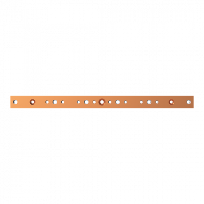 ABB STRIEBEL & JOHN ZX2536 CU-Schiene 40x10 mm, L:583mm, Kupferschiene, lose Lieferung