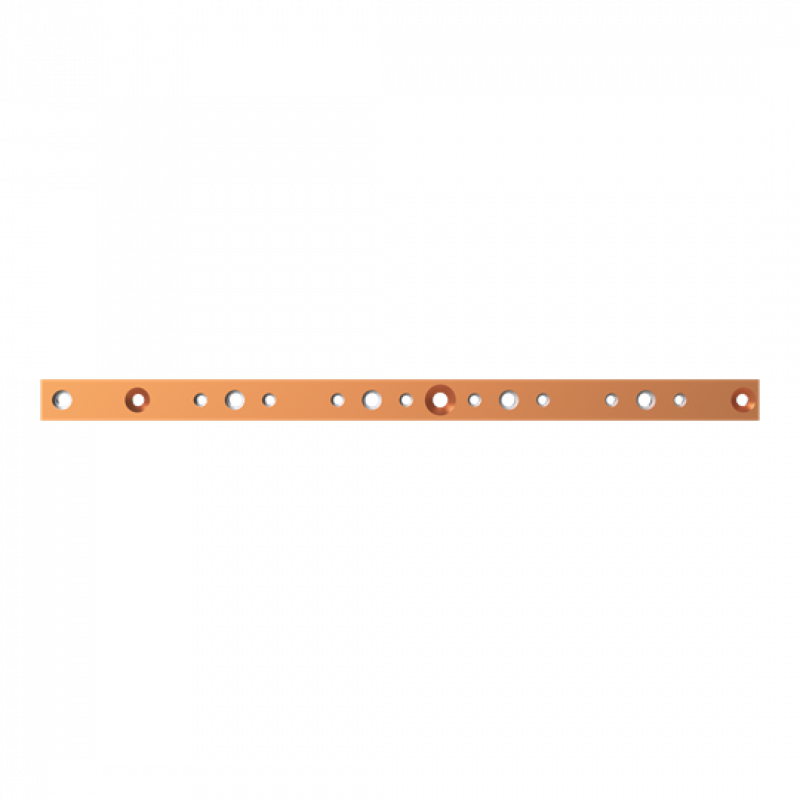 ABB STRIEBEL & JOHN ZXM2521 CU-Schiene 30x10 mm, L:524mm, Kupferschiene, montiert
