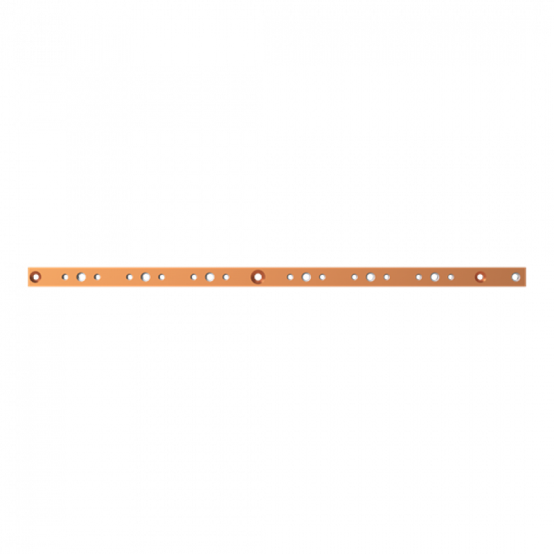 ABB STRIEBEL & JOHN ZXM2522 CU-Schiene 30x10 mm, L:774mm, Kupferschiene, montiert