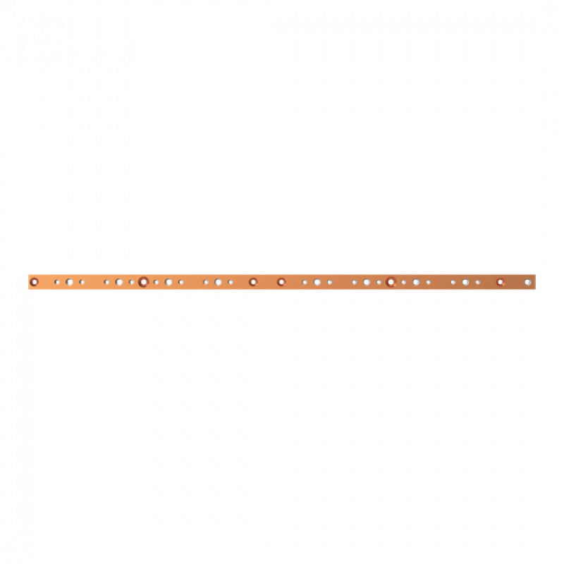 ABB STRIEBEL & JOHN ZXM2523 CU-Schiene 30x10 mm, L:1024mm, Kupferschiene, montiert