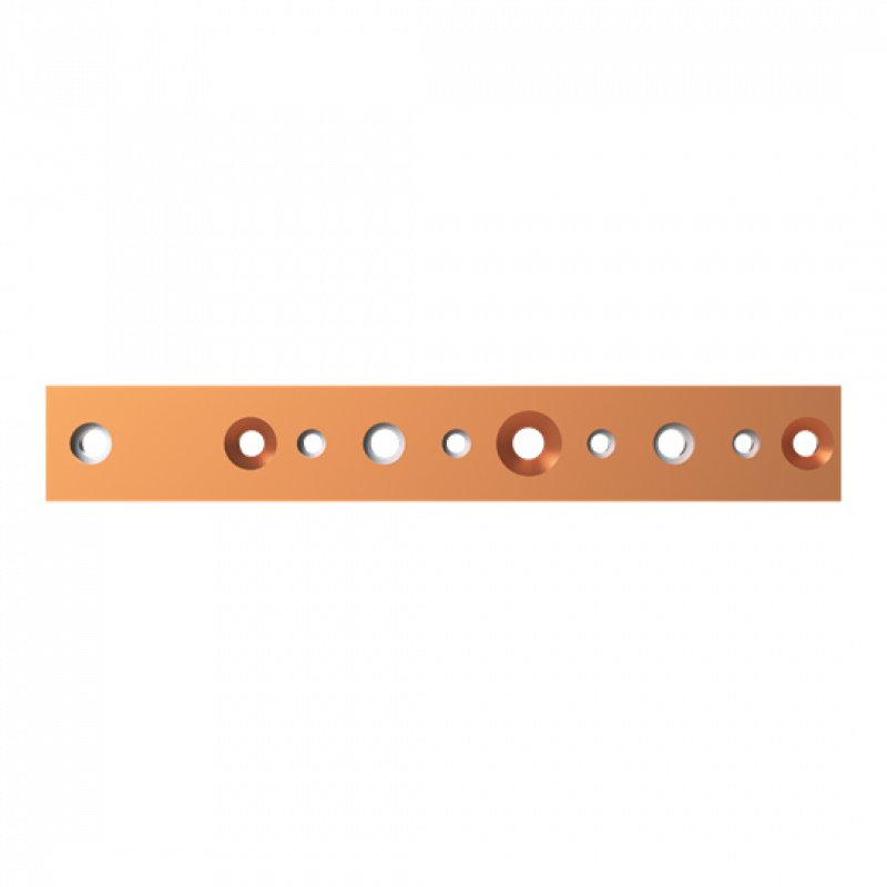 ABB STRIEBEL & JOHN ZXM2525 CU-Schiene 40x10 mm, L:274mm, Kupferschiene, montiert