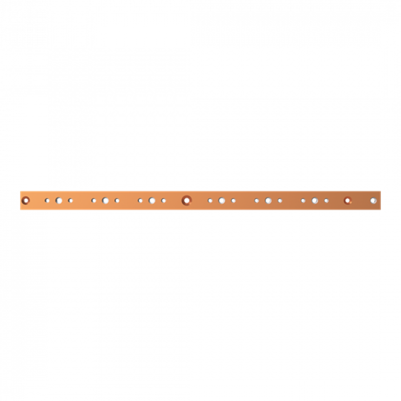 ABB STRIEBEL & JOHN ZXM2527 CU-Schiene 40x10 mm, L:774mm, Kupferschiene, montiert