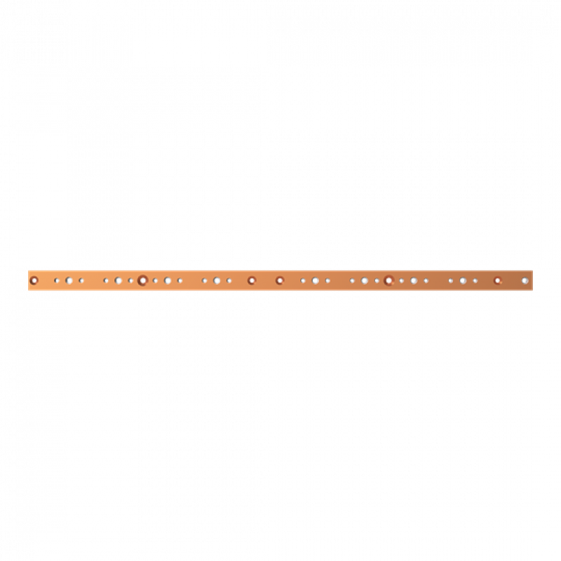 ABB STRIEBEL & JOHN ZXM2528 CU-Schiene 40x10 mm, L:1024mm, Kupferschiene, montiert