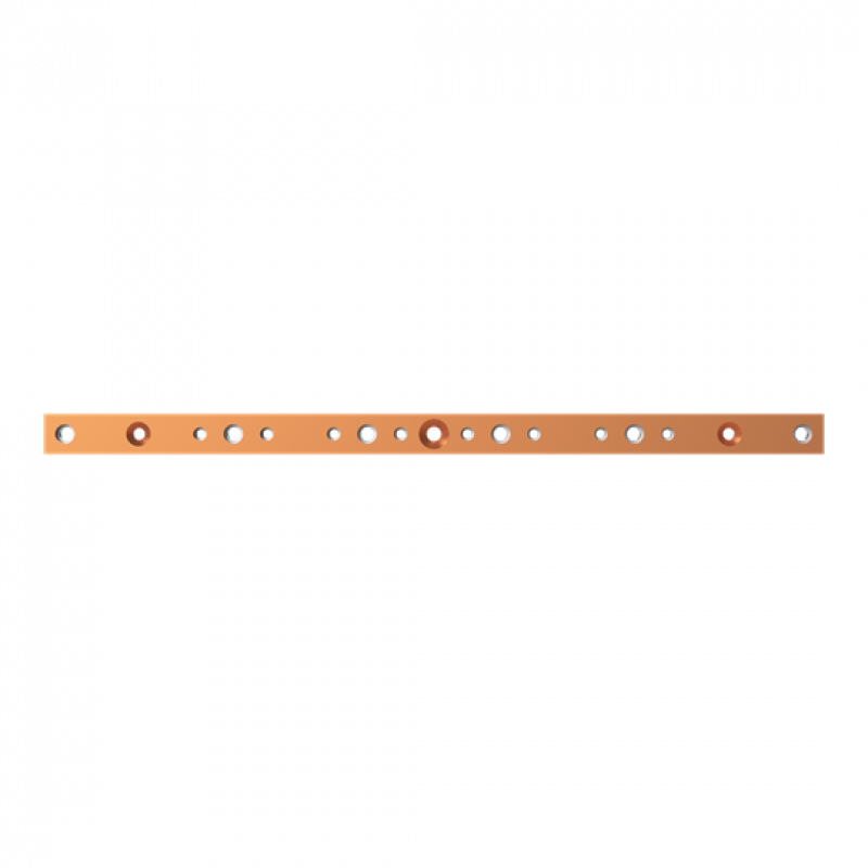 ABB STRIEBEL & JOHN ZXM2531 CU-Schiene 30x10 mm, L:583mm, Kupferschiene, montiert