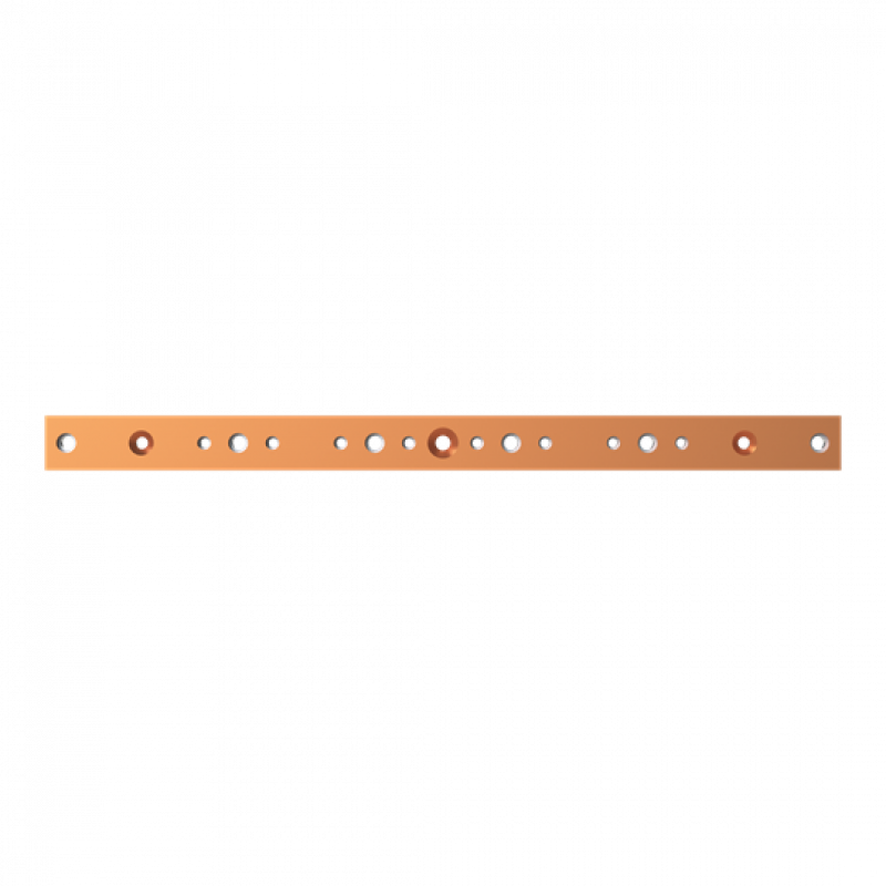 ABB STRIEBEL & JOHN ZXM2536 CU-Schiene 40x10 mm, L:583mm, Kupferschiene, montiert
