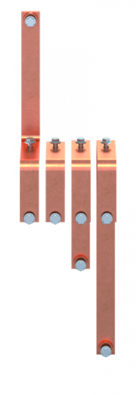 ABB STRIEBEL & JOHN ZX2611 CU-Schiene 40x10 mm, VBS für XT5 3P, N oben, Kupferschiene, lose Lieferung