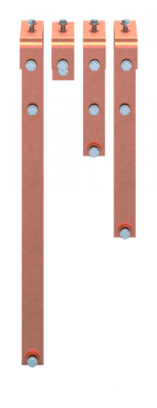 ABB STRIEBEL & JOHN ZXM2618 CU-Schiene 50x10 mm, VBS für XT6 3P, N unten Kupferschiene, im Schrank montiert