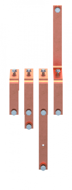 ABB STRIEBEL & JOHN ZXM2629 CU-Schiene 40x10 mm, VBS für ATS800 3P, N oben Kupferschiene, im Schrank montiert