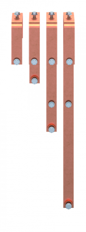 ABB STRIEBEL & JOHN ZXM2630 CU-Schiene 40x10 mm, VBS für ATS800 3P, N unten Kupferschiene, im Schrank montiert