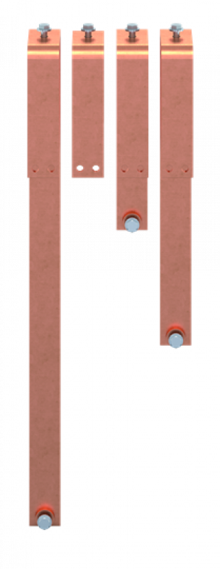 ABB STRIEBEL & JOHN ZXM2633 CU-Schiene 50x10 mm, VBS für XT7 3P, N unten Kupferschiene, im Schrank montiert