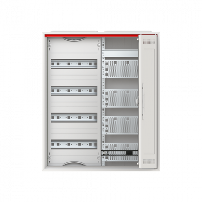 ABB STRIEBEL & JOHN CA24VMW Kleinverteiler Aufputz, 2FB, 4-reihig, WiFi-Tür mit Kunststoffeinsatz