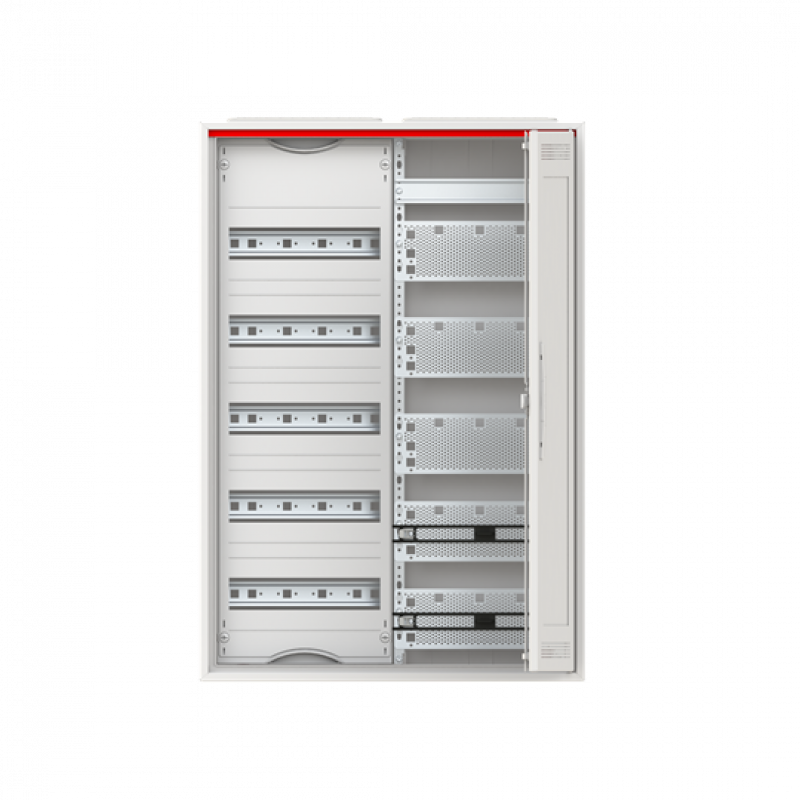 ABB STRIEBEL & JOHN CA25VMW Kleinverteiler Aufputz, 2FB, 5-reihig, WiFi-Tür mit Kunststoffeinsatz