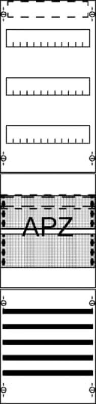 ABB STRIEBEL & JOHN FV17SA2 Verteilerfeld mit Sammelschienensystem /Aufputz-Zählerplatz, 7RE