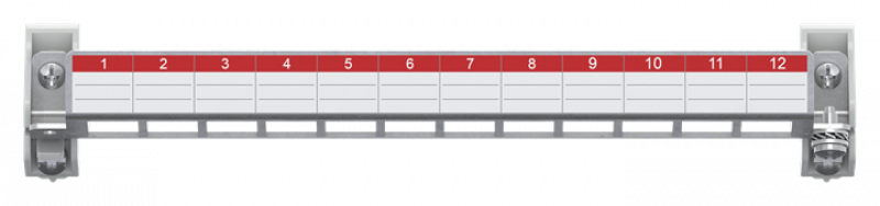 ABB STRIEBEL & JOHN ZEP12 Patchpanel 12 Module E-Dat oder Keystone