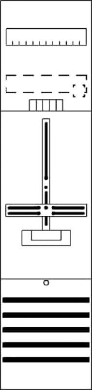 ABB STRIEBEL & JOHN DF17B1 Zählerfeld 7RE 1Z, vorverdrahtet mit Zählerkreuz, Netzsystem TN-S 5-polig