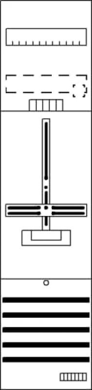 ABB STRIEBEL & JOHN DF17G1 Zählerfeld 7RE 1Z, vorverdrahtet mit Zählerkreuz, Netzsystem TN-S 5-polig