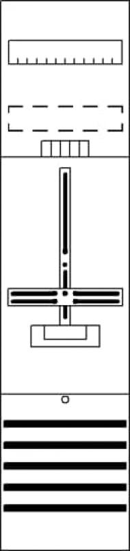 ABB STRIEBEL & JOHN DF17A1XB Zählerfeld 7RE 1Z 16Q, vorverdrahtet mit Zählerkreuz 16mm² Netzsystem TN-S 5-polig
