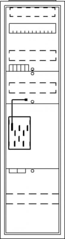 ABB STRIEBEL & JOHN BA17MAK Komplettschrank, Aufputz, BKE-I, A17 1Z Hutschiene Schutzklasse II, Schutzart IP31