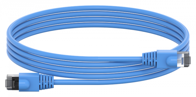 ABB STRIEBEL & JOHN ZLPBL200 Patchleitung RJ45, mit Stecker, blau, Länge: 2000mm, 6kV