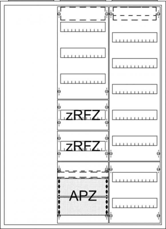 ABB STRIEBEL & JOHN AA37A1AR2V Ausbauzählerschrank A37 1F 1V3R2A2 1V7
