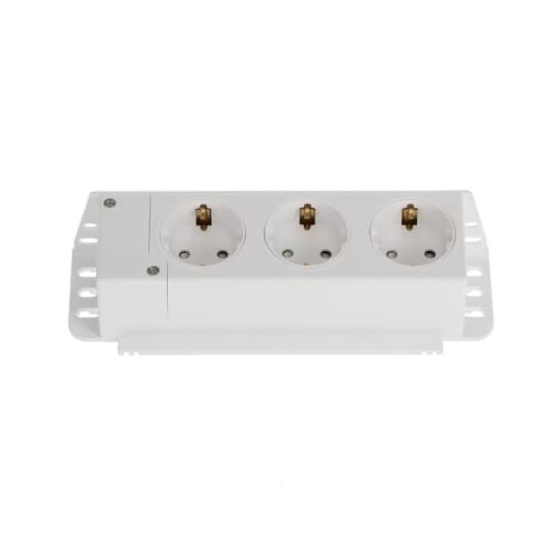 ABB STRIEBEL & JOHN ZE227 3-fach Steckdose, Steckdosentöpfe 120° drehbar, 230V