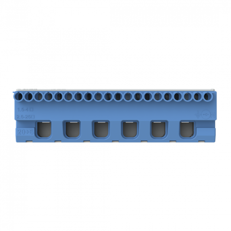 ABB STRIEBEL & JOHN ZK206B N-Klemmenblock 20x4+6x25mm², Quick-Steckklemme