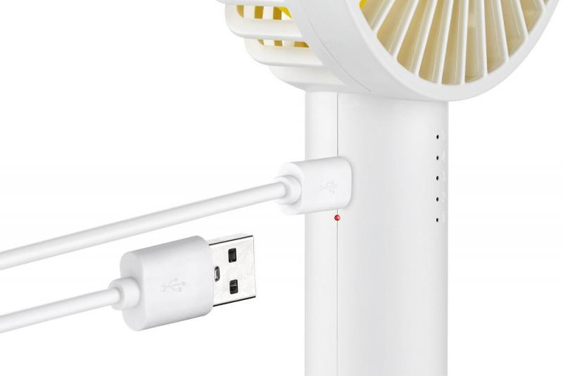 UNOLD 86620 Breezy II Handventilator weiß/gelb