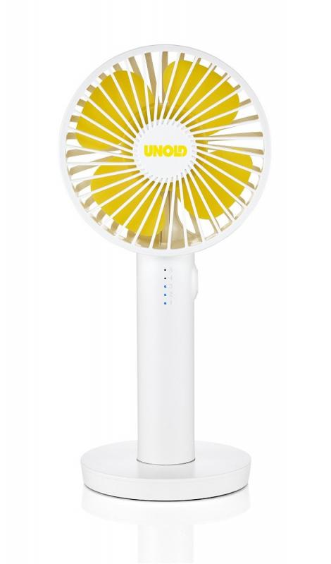 UNOLD 86620 Breezy II Handventilator weiß/gelb
