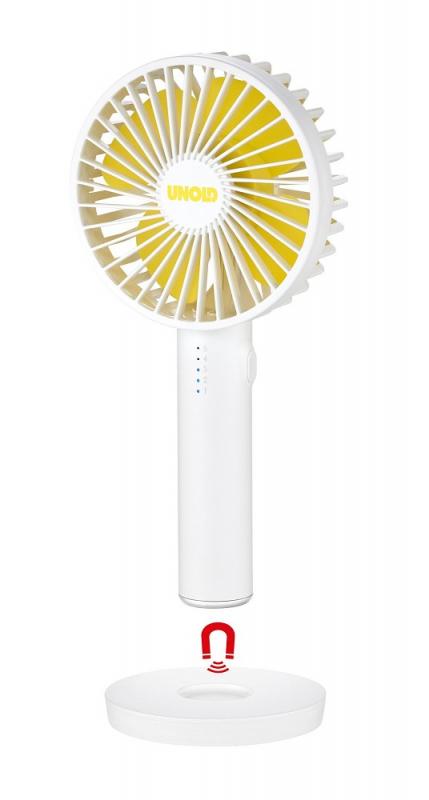 UNOLD 86620 Breezy II Handventilator weiß/gelb
