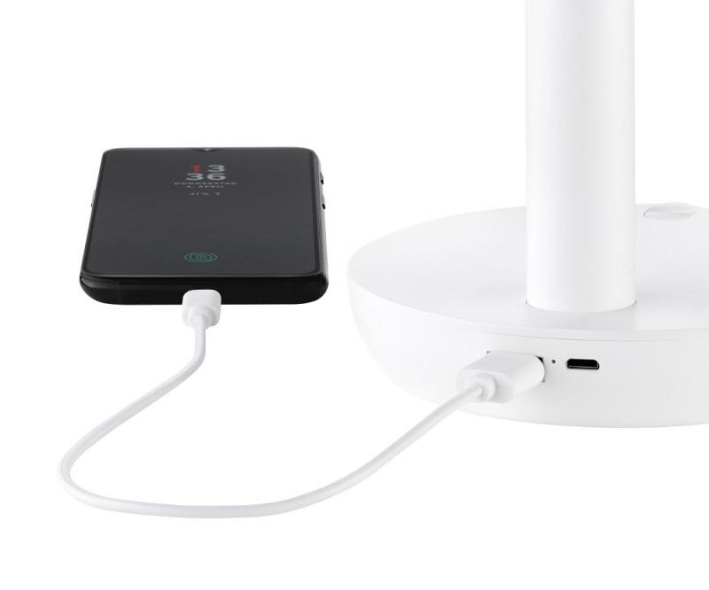 UNOLD 86710 Breezy 2-in-1 Akku-Tischventilator weiß/grau