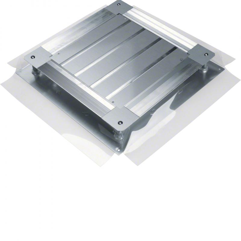 Hager Universal-Bodendose, Unterflurdose mit Bodenblech Größe 3 498x498x(75-125)